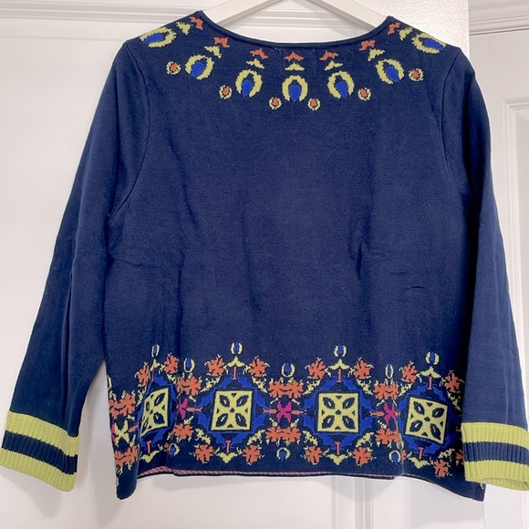 Anthropologie embroidered sweater, M - Picture 2 of 6